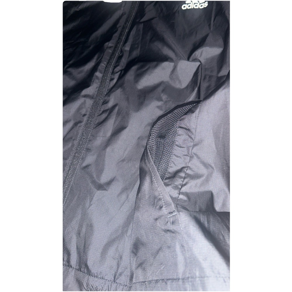 NWT ADIDAS Women's Aeroready‎ Black &White Windbreaker Running Jacket Size Large - Picture 5 of 10